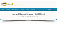 Tablet Screenshot of hotscrubcarpetcleaning.com